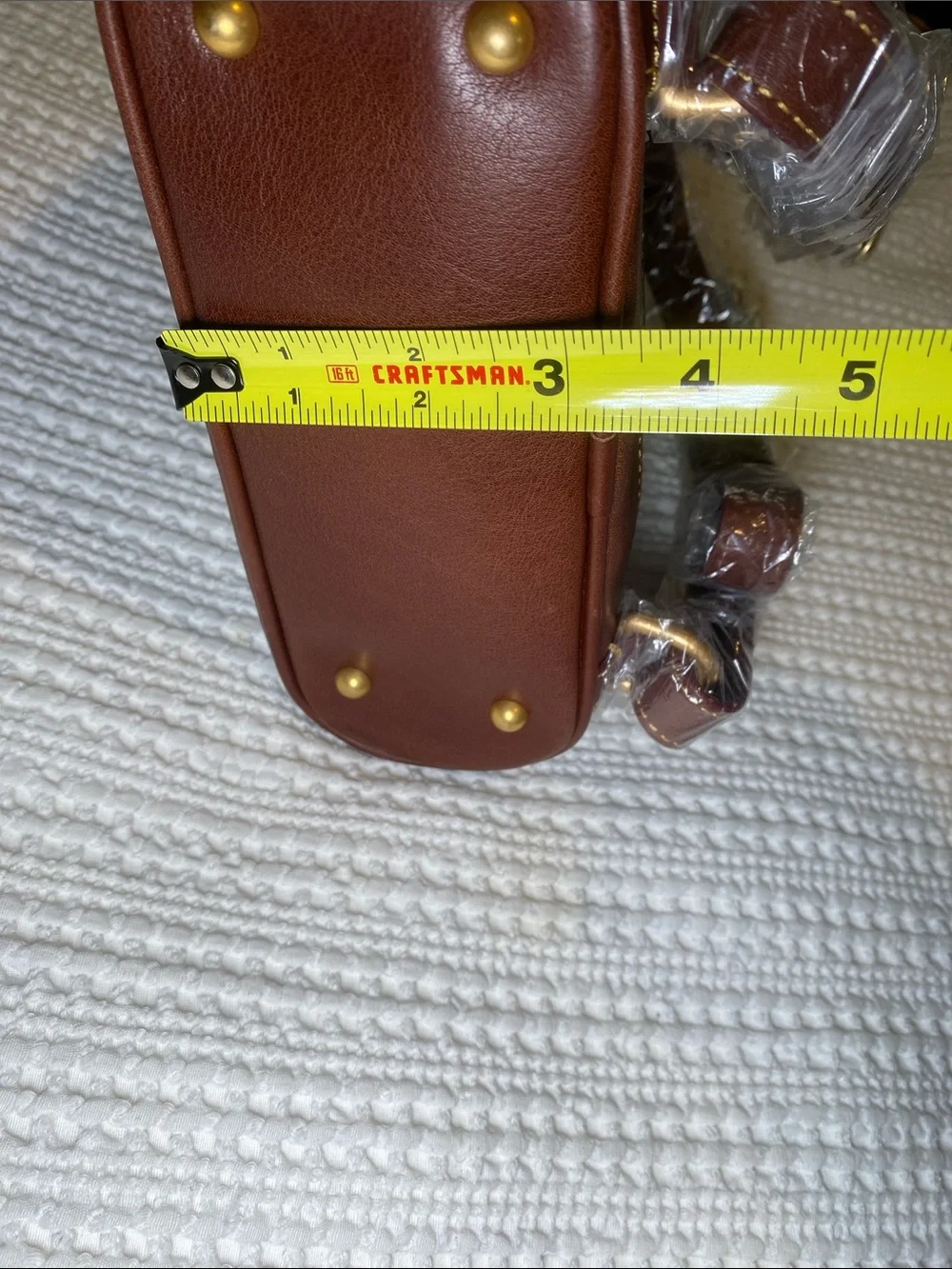 NWT Dooney & Bourke Chestnut Brown Leather small Zip Pod Backpack 🐻 - Picture 6 of 14